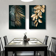 Load image into Gallery viewer, Canvas - Gold Leaves