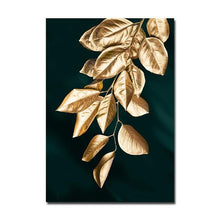 Load image into Gallery viewer, Canvas - Gold Leaves