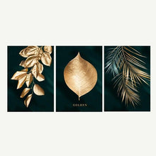 Load image into Gallery viewer, Canvas - Gold Leaves