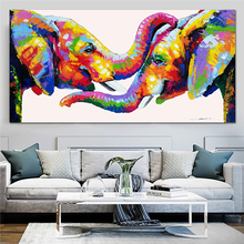 Load image into Gallery viewer, Canvas - Kissing Elephant
