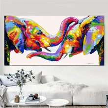 Load image into Gallery viewer, Canvas - Kissing Elephant
