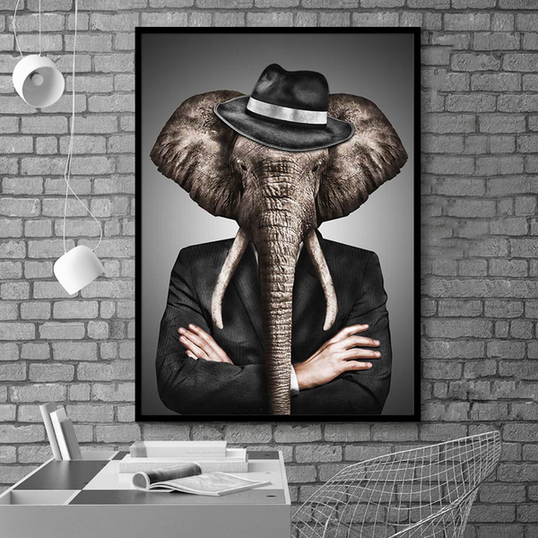 Canvas - Jazzy Elephant