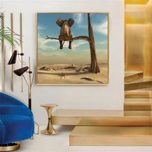 Load image into Gallery viewer, Canvas - Funny Elephant
