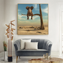 Load image into Gallery viewer, Canvas - Funny Elephant
