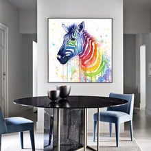 Load image into Gallery viewer, Canvas - Rainbow Zebra
