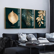 Load image into Gallery viewer, Canvas - Gold Leaves
