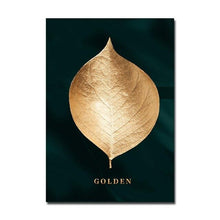 Load image into Gallery viewer, Canvas - Gold Leaves
