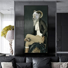 Load image into Gallery viewer, Canvas - Gentlemen Goat
