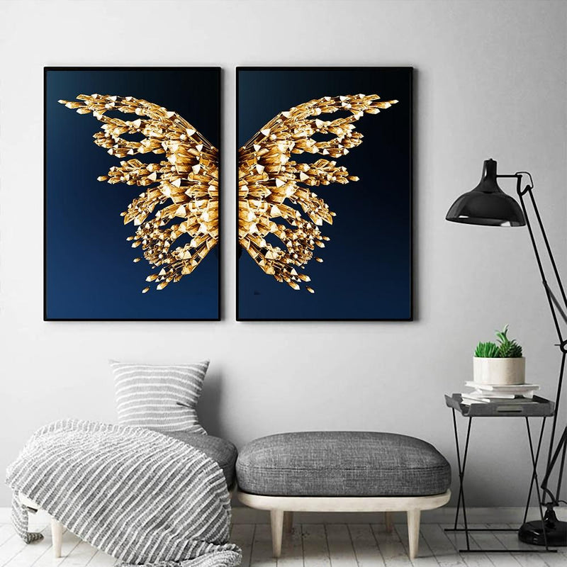 Canvas - Gold Butterfly