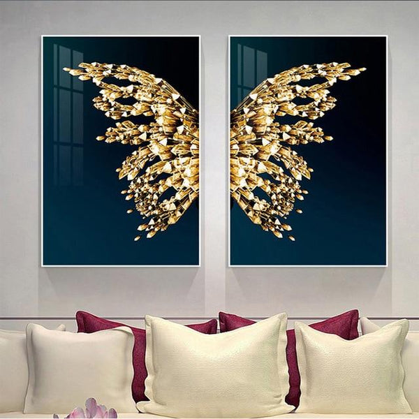 Canvas - Gold Butterfly