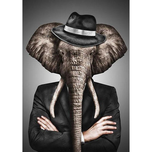 Canvas - Jazzy Elephant