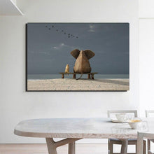 Load image into Gallery viewer, Canvas - Dog &amp; Elephant
