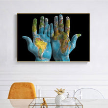 Load image into Gallery viewer, Canvas - World in Hands
