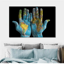 Load image into Gallery viewer, Canvas - World in Hands
