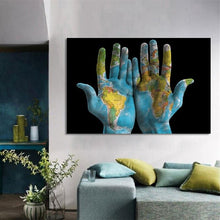 Load image into Gallery viewer, Canvas - World in Hands
