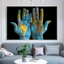 Load image into Gallery viewer, Canvas - World in Hands
