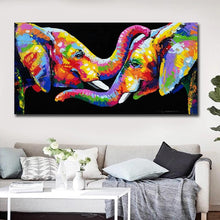Load image into Gallery viewer, Canvas - Kissing Elephant
