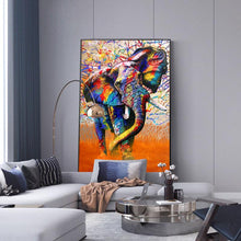 Load image into Gallery viewer, Canvas - Elephant Rainbow
