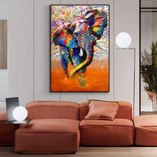 Load image into Gallery viewer, Canvas - Elephant Rainbow
