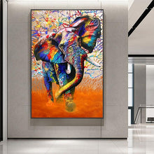 Load image into Gallery viewer, Canvas - Elephant Rainbow
