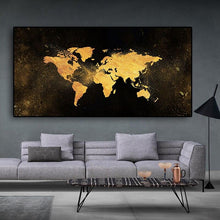 Load image into Gallery viewer, Canvas - World Gold
