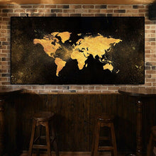 Load image into Gallery viewer, Canvas - World Gold
