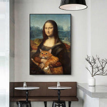 Load image into Gallery viewer, Canvas - Mona Lisa with Cat

