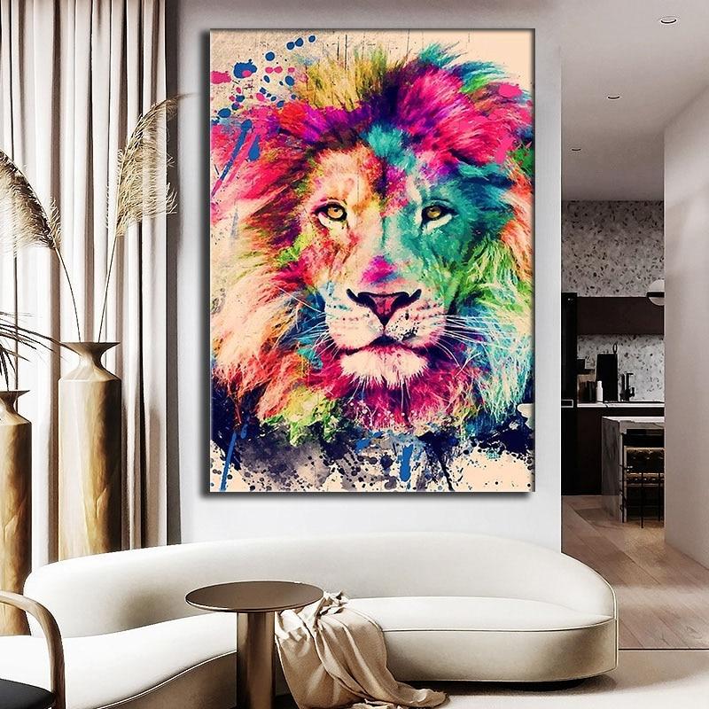 Canvas - Splash Lion