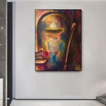 Load image into Gallery viewer, Canvas - Half Face Buddha
