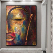 Load image into Gallery viewer, Canvas - Half Face Buddha
