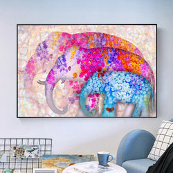 Canvas - Colorful Elephant