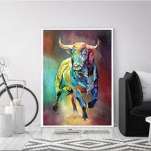 Load image into Gallery viewer, Canvas - Colorfull Bull
