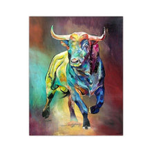 Load image into Gallery viewer, Canvas - Colorfull Bull
