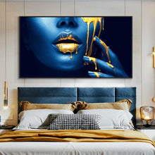 Load image into Gallery viewer, Canvas - Blue &amp; Gold
