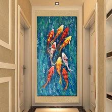 Load image into Gallery viewer, Canvas - Nine Koi Fish
