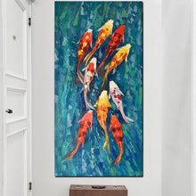 Load image into Gallery viewer, Canvas - Nine Koi Fish
