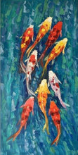 Load image into Gallery viewer, Canvas - Nine Koi Fish
