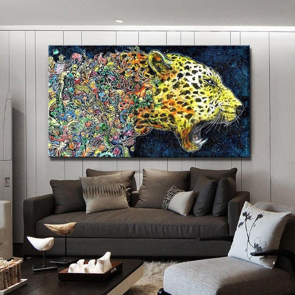 Canvas - Graphic Leopard